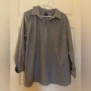Black and White Checkered Shirt